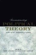 Cover: Reconstructing Political Theory - Pennsylvania State University Press