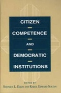 Cover: Citizen Competence and Democratic Institutions - Pennsylvania State University Press