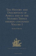 Cover: The History and Description of Africa and of the Notable Things therein contained: Volume I - The Hakluyt Society