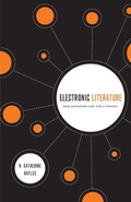Cover: Electronic Literature - University of Notre Dame Press
