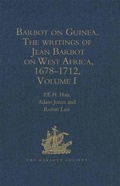 Cover: Barbot on Guinea: Volume I - The Hakluyt Society