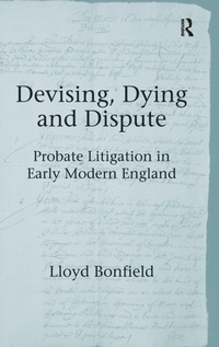 Abbildung von: Devising, Dying and Dispute - Routledge