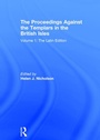 Cover: The Proceedings Against the Templars in the British Isles - Routledge