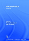Cover: Emergency Policy - Routledge