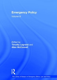 Enlarge image Cover: Emergency Policy - Routledge