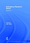Cover: Emergency Research Ethics - Routledge