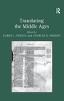 Cover: Translating the Middle Ages - Routledge