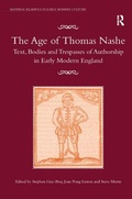 Cover: The Age of Thomas Nashe - Routledge