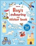 Cover: Boy's colouring and sticker book - Usborne Publishing Ltd