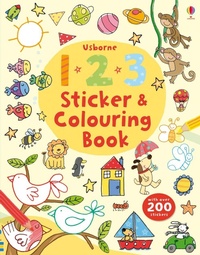 Enlarge image Cover: 123 Sticker and Colouring book - Usborne Publishing Ltd
