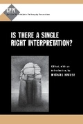 Cover: Is There a Single Right Interpretation? - Pennsylvania State University Press