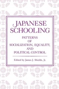 Cover: Japanese Schooling - Pennsylvania State University Press