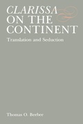Cover: Clarissa on the Continent - Pennsylvania State University Press