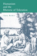 Cover: Humanism and the Rhetoric of Toleration - Pennsylvania State University Press