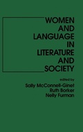 Cover: Women and Language in Literature and Society - Praeger Publishers Inc