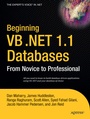 Cover: Beginning VB .NET 1.1 Databases - APress