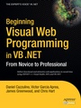 Cover: Beginning Visual Web Programming in VB .NET - APress