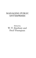 Cover: Managing Public Enterprises - Praeger Publishers Inc