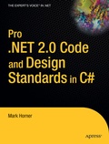 Cover: Pro .NET 2.0 Code and Design Standards in C# - APress