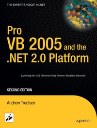 Enlarge image Cover: Pro VB 2005 and the .NET 2.0 Platform - APress