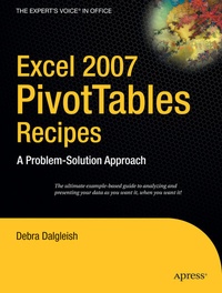 Abbildung von: Excel 2007 PivotTables Recipes - Apress