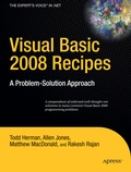 Cover: Visual Basic 2008 Recipes - APress