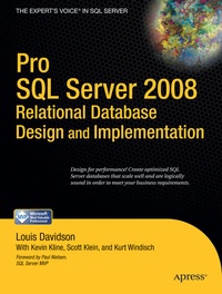 Enlarge image Cover: Pro SQL Server 2008 Relational Database Design and Implementation - APress
