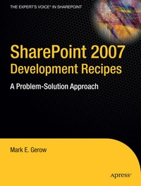 Abbildung von: SharePoint 2007 Development Recipes - Apress
