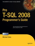 Cover: Pro T-SQL 2008 Programmer's Guide - APress
