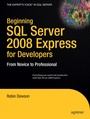 Cover: Beginning SQL Server 2008 Express for Developers - APress