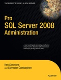 Cover: Pro SQL Server 2008 Administration - APress