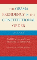 Cover: The Obama Presidency in the Constitutional Order - Rowman & Littlefield Publishers