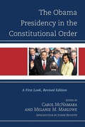 Cover: The Obama Presidency in the Constitutional Order - Rowman & Littlefield Publishers