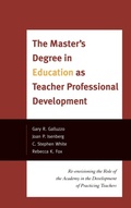 Cover: The Master's Degree in Education as Teacher Professional Development - Rowman & Littlefield Publishers