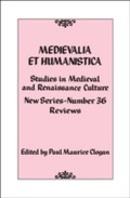 Cover: Medievalia et Humanistica, No. 36 - Rowman & Littlefield Publishers