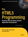Cover: Pro HTML5 Programming - APress