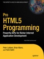 Cover: Pro HTML5 Programming - APress