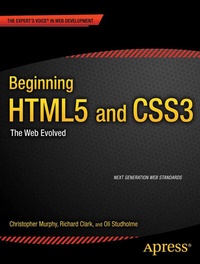 Enlarge image Cover: Beginning HTML5 and CSS3 - APress