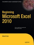Cover: Beginning Microsoft Excel 2010 - APress