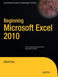 Enlarge image Cover: Beginning Microsoft Excel 2010 - APress