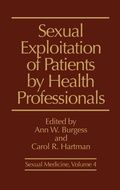 Cover: Sexual Exploitation of Patients by Health Professionals - Praeger Publishers Inc