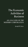 Cover: The Economic Activities of Business - Praeger Publishers Inc