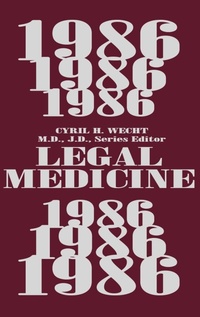 Abbildung von: Legal Medicine 1986 - Praeger Publishers Inc