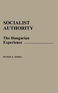 Cover: Socialist Authority - Praeger Publishers Inc