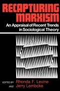 Cover: Recapturing Marxism - Praeger Publishers Inc