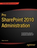 Cover: Pro SharePoint 2010 Administration - APress