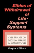 Cover: Ethics of Withdrawal of Life-Support Systems - Praeger Publishers Inc