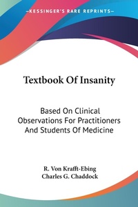 Abbildung von: Textbook Of Insanity - Kessinger Publishing Co