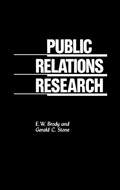 Cover: Public Relations Research - Praeger Publishers Inc