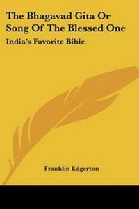 Abbildung von: The Bhagavad Gita Or Song Of The Blessed One - Kessinger Publishing